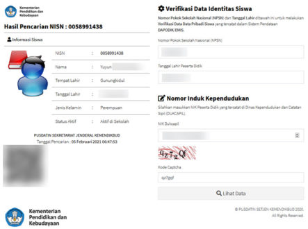 Verval Identitas Data Individu Peserta Didik Secara Mandiri – Official ...